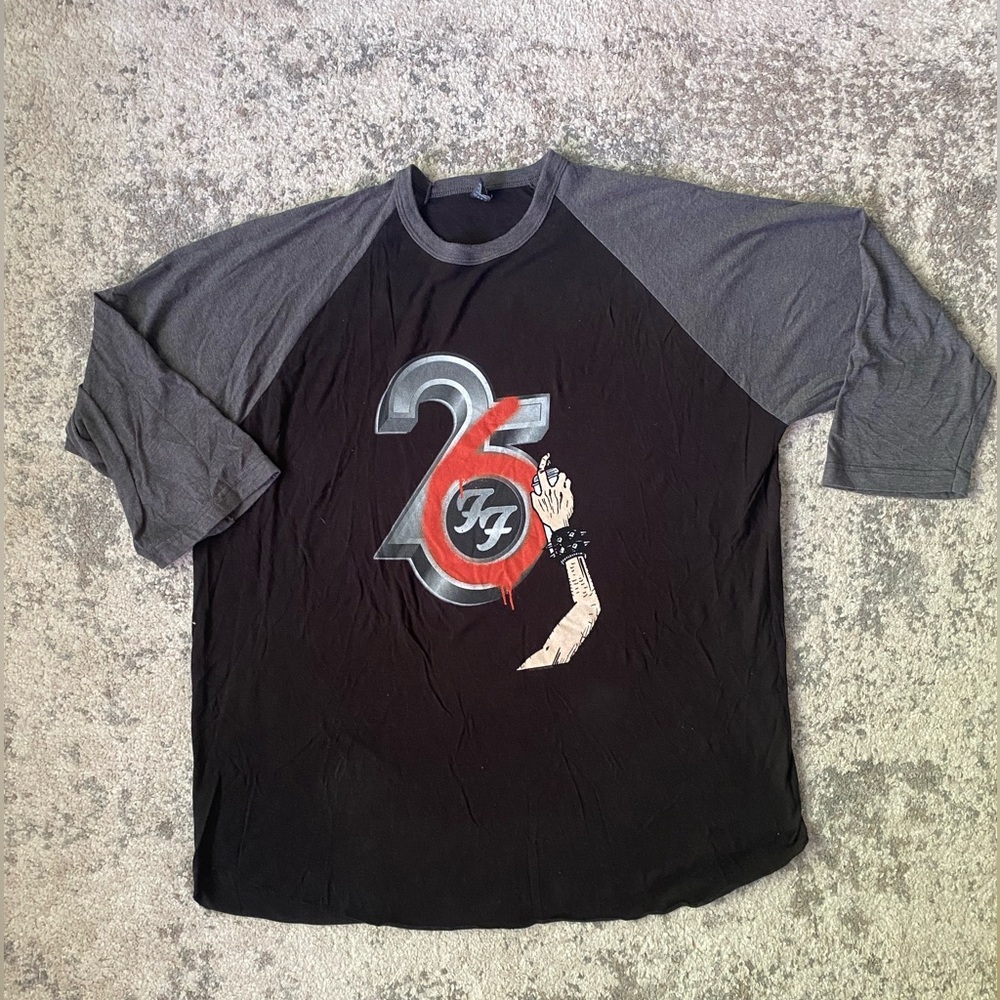 Foo Fighters 26th Anniversary Baseball Tee